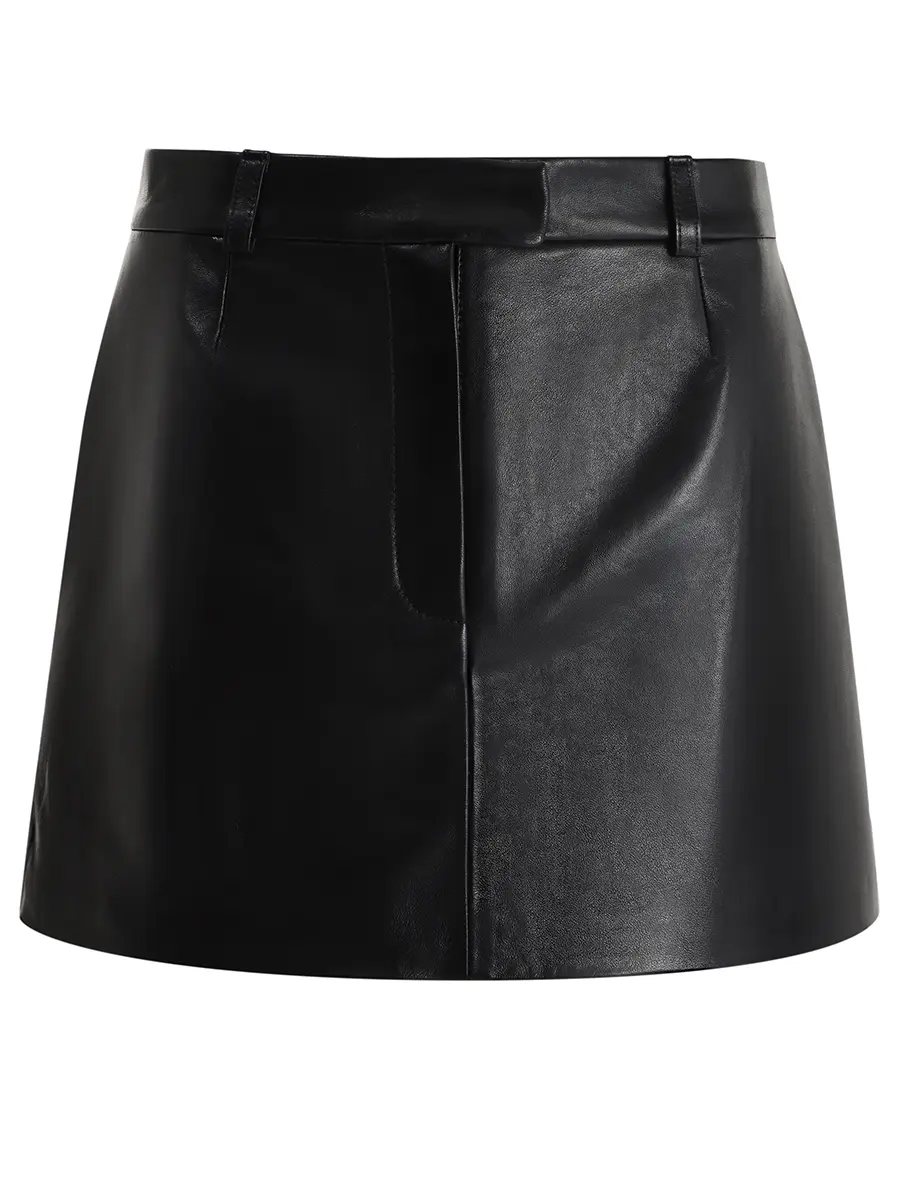Юбка кожаная