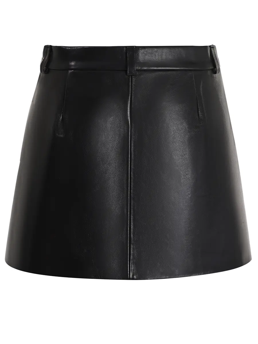 Юбка кожаная