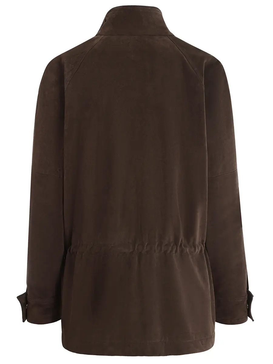 Парка замшевая