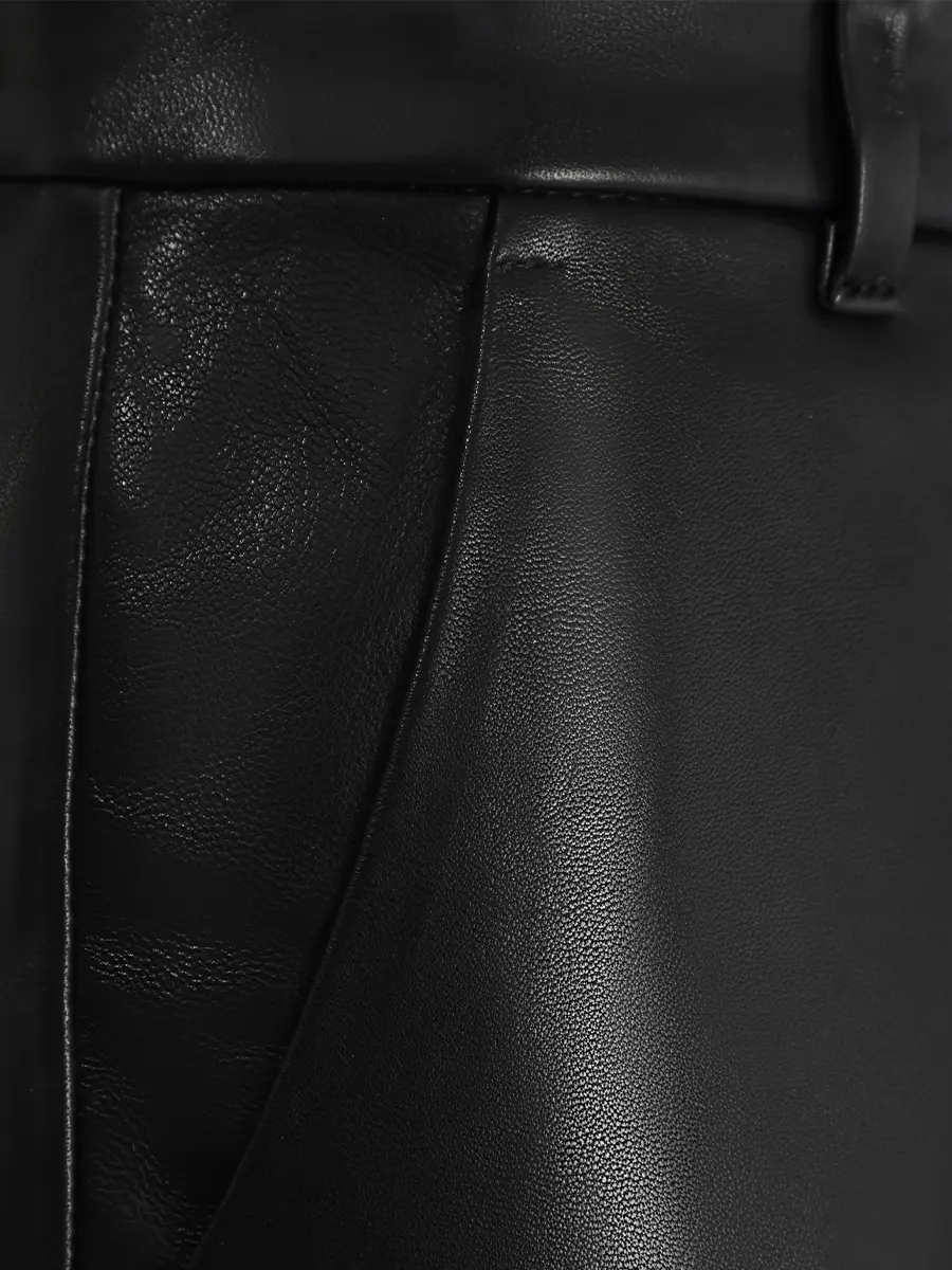 Брюки кожаные