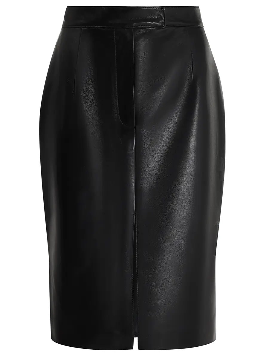Юбка кожаная