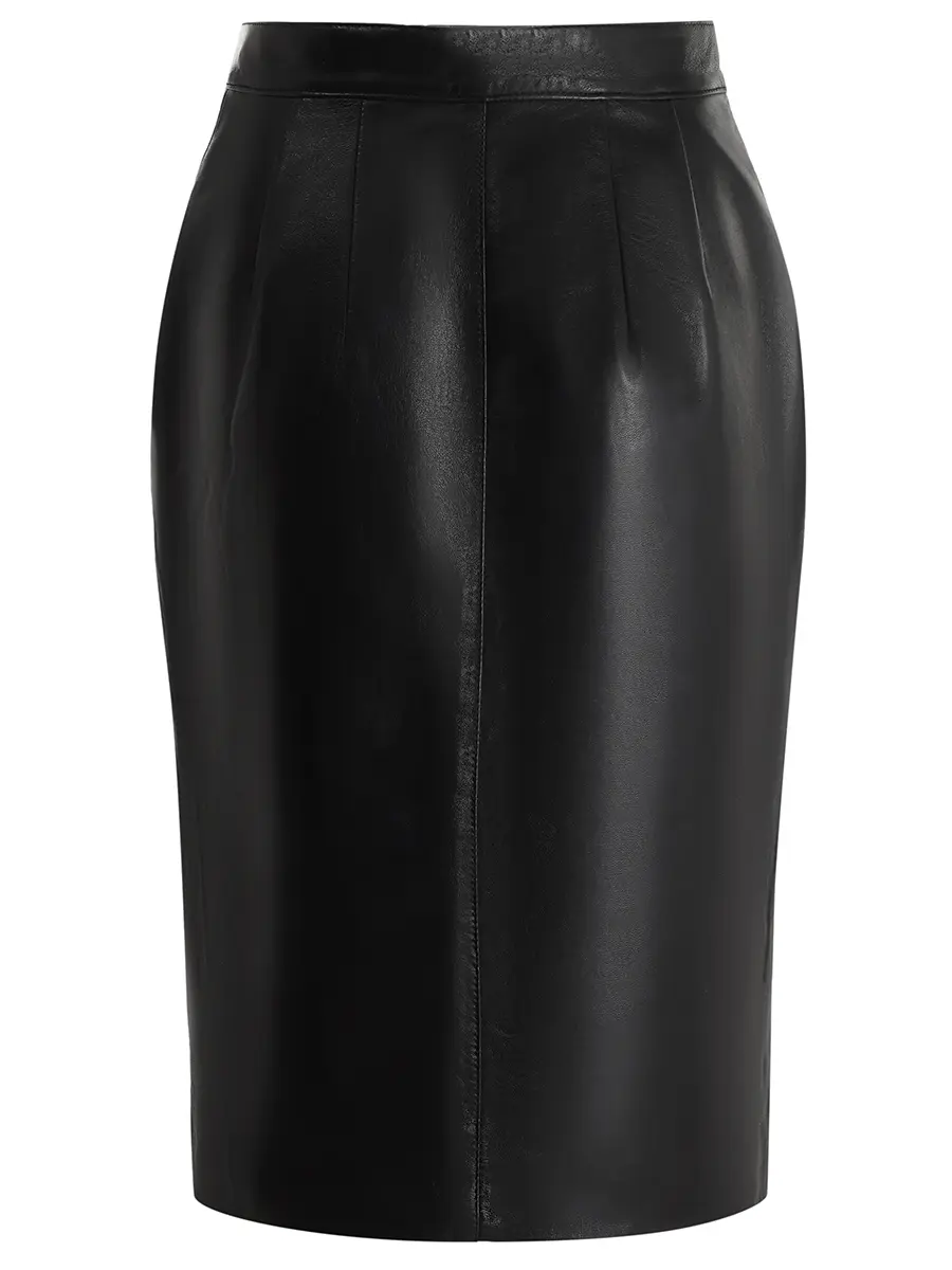 Юбка кожаная