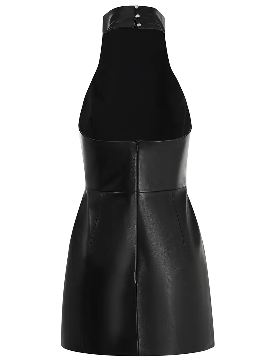 Платье кожаное