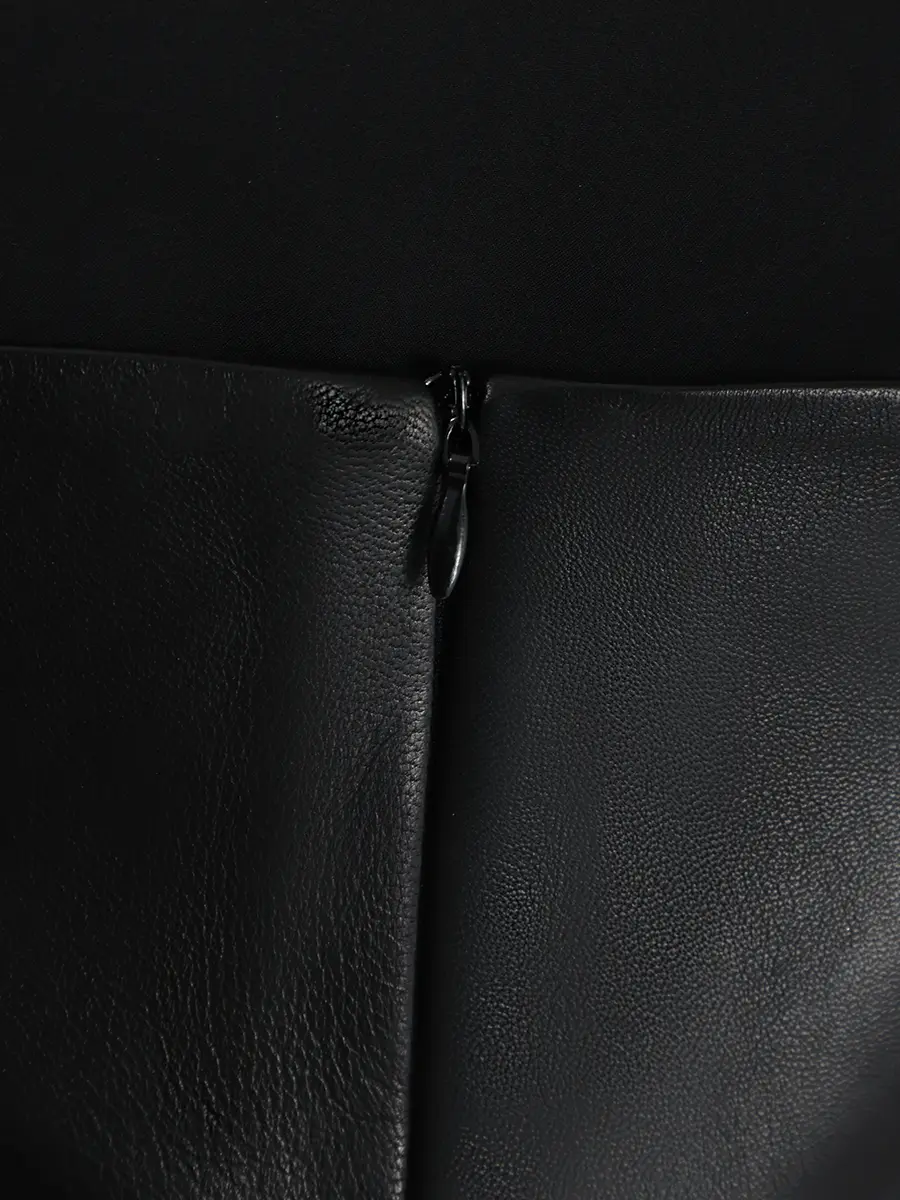 Платье кожаное