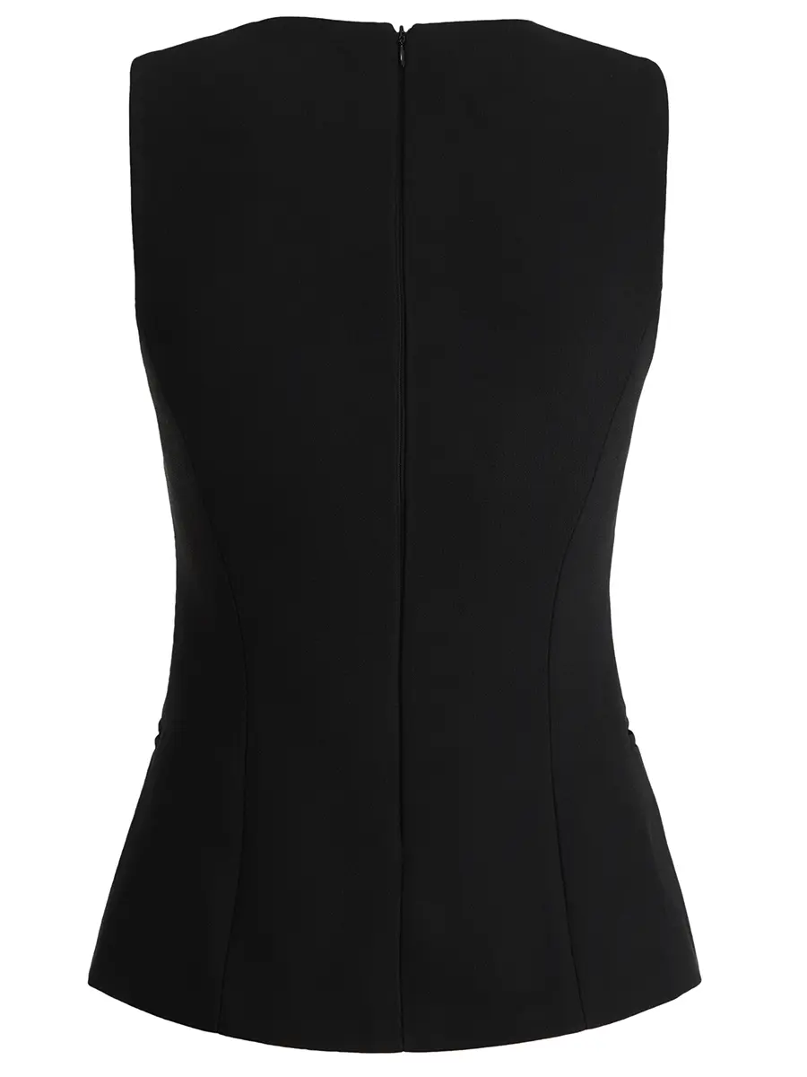 Жилет из шелка и шерсти