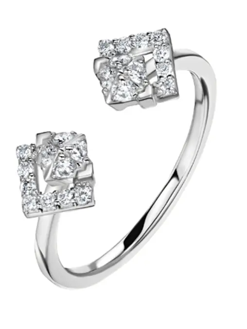 Кольцо из белого золота с бесцветными бриллиантами ALINA ISSA