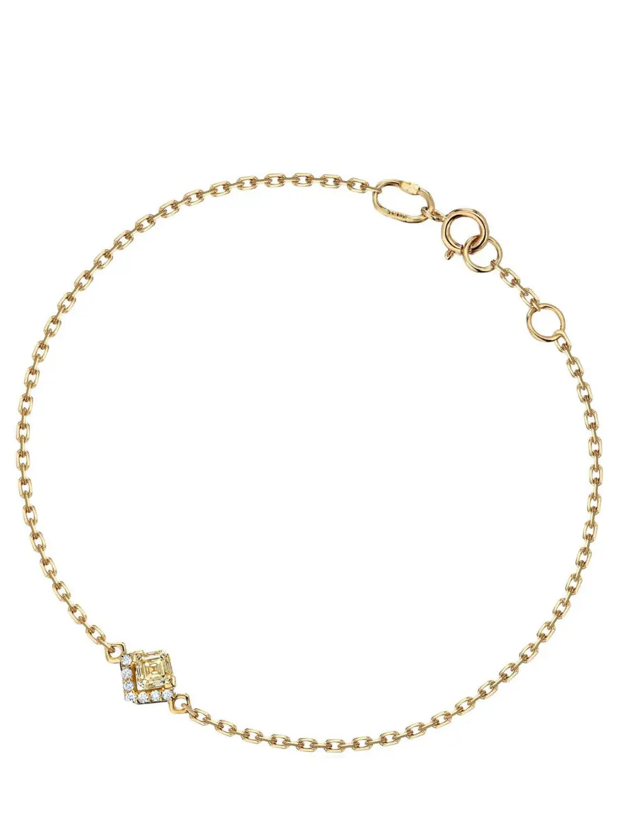 Браслет с желтым бриллиантом