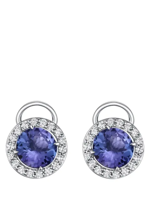 Пуссеты с танзанитами и бриллиантами ALINA ISSA