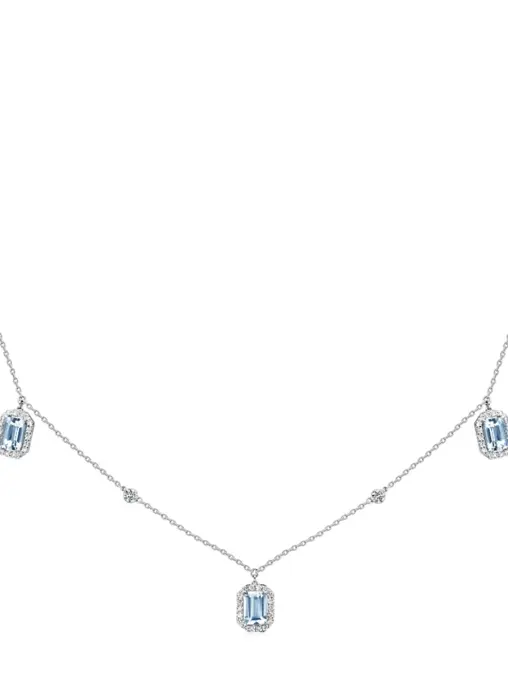 Колье с аквамаринами и бриллиантами ALINA ISSA