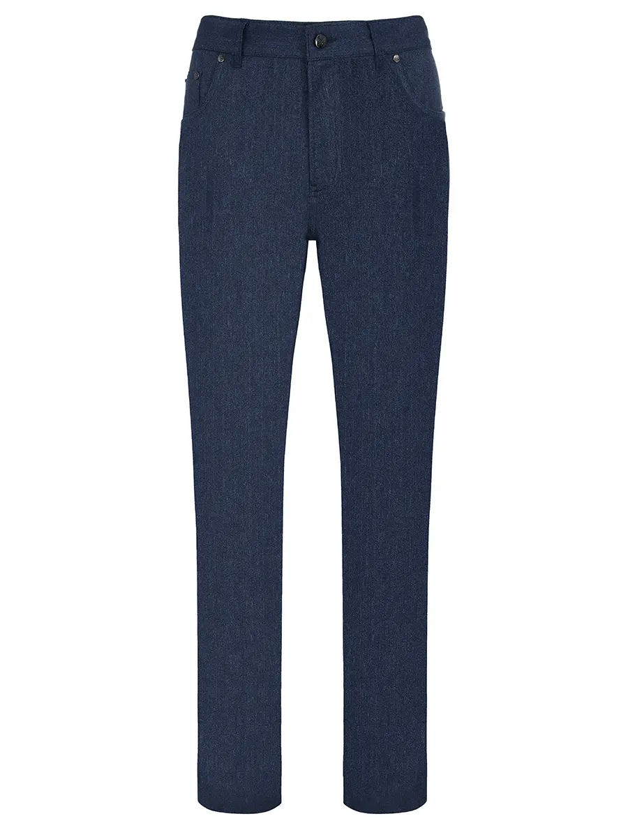 Брюки из шерсти и хлопка