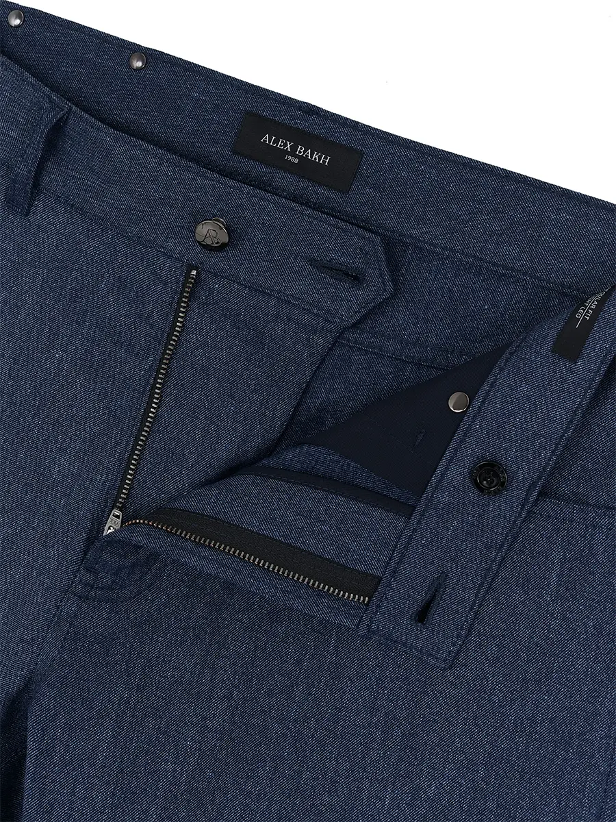 Брюки из шерсти и хлопка