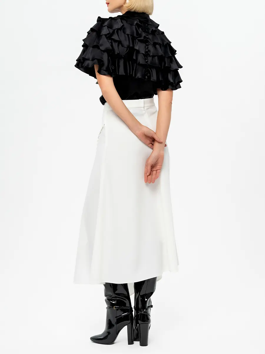 Юбка однотонная