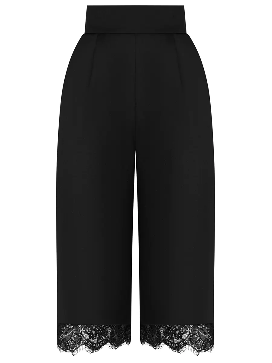 Бермуды с кружевом