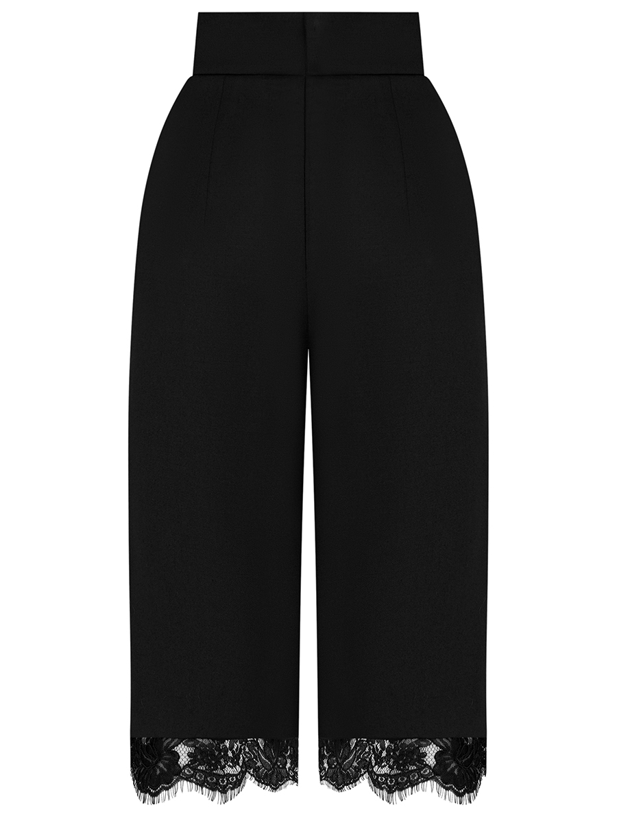 Бермуды с кружевом