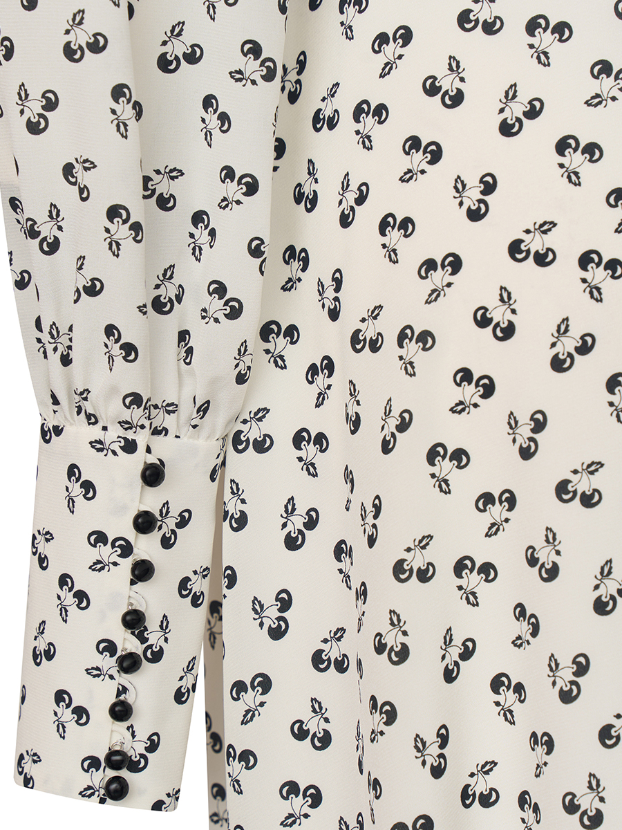 Платье «Вишенки» шелковое