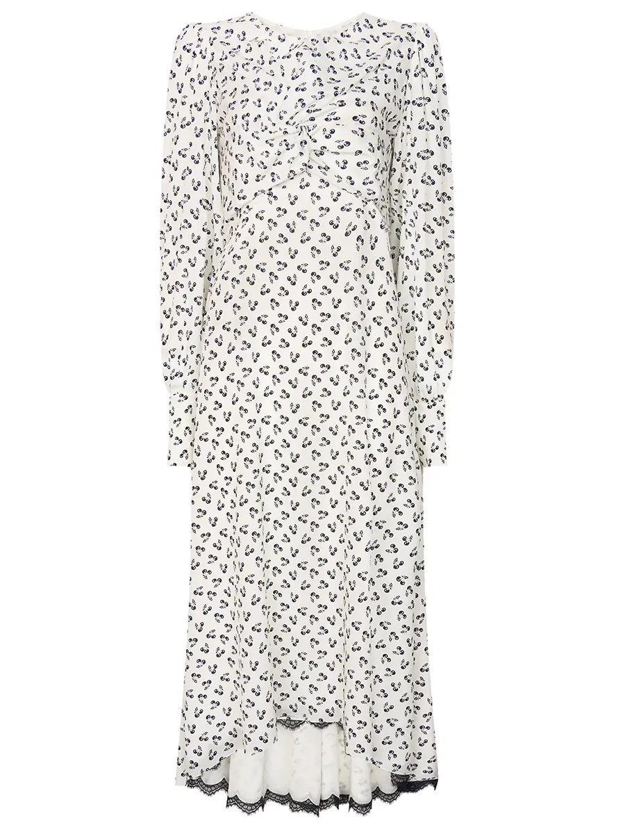 Платье «Вишенки» шелковое