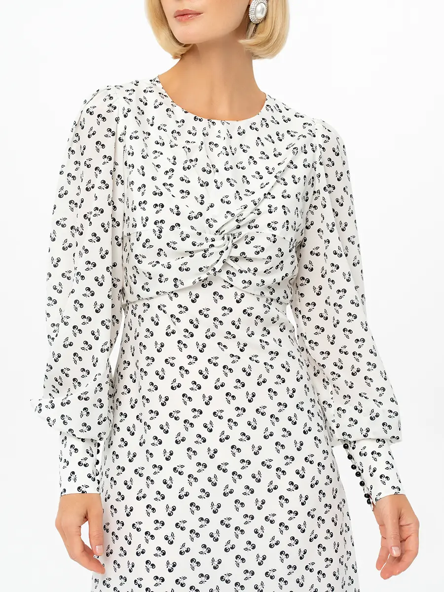 Платье «Вишенки» шелковое