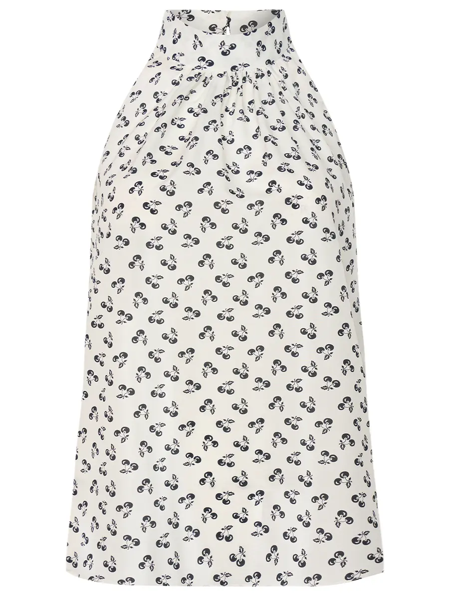 Топ «Вишенки» шелковый