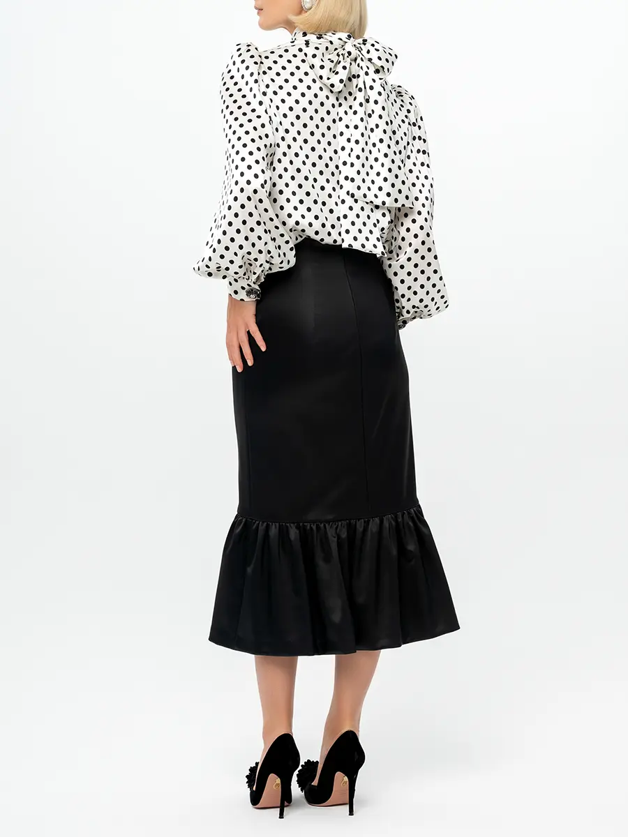 Юбка шелковая