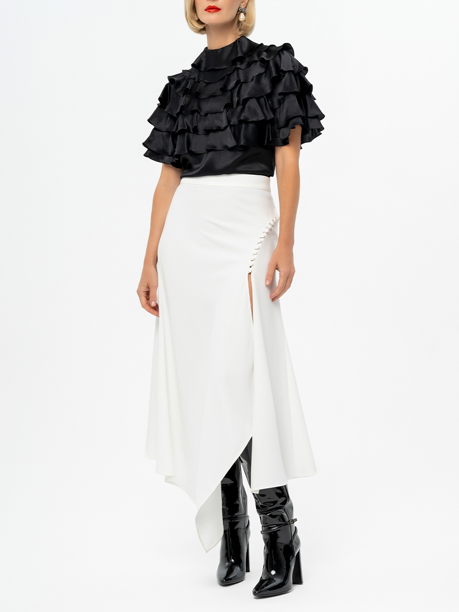 Блуза шелковая