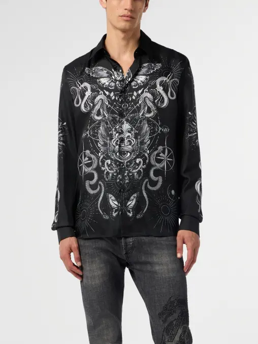 Рубашка шелковая PHILIPP PLEIN
