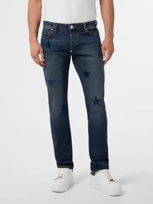 Джинсы хлопковые PHILIPP PLEIN