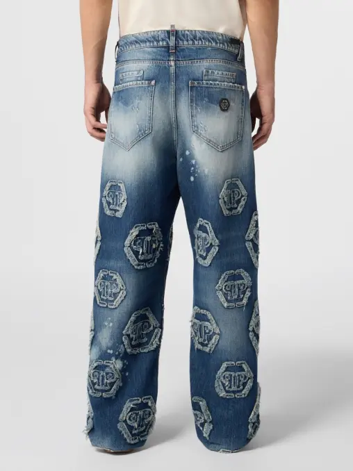 Джинсы хлопковые PHILIPP PLEIN