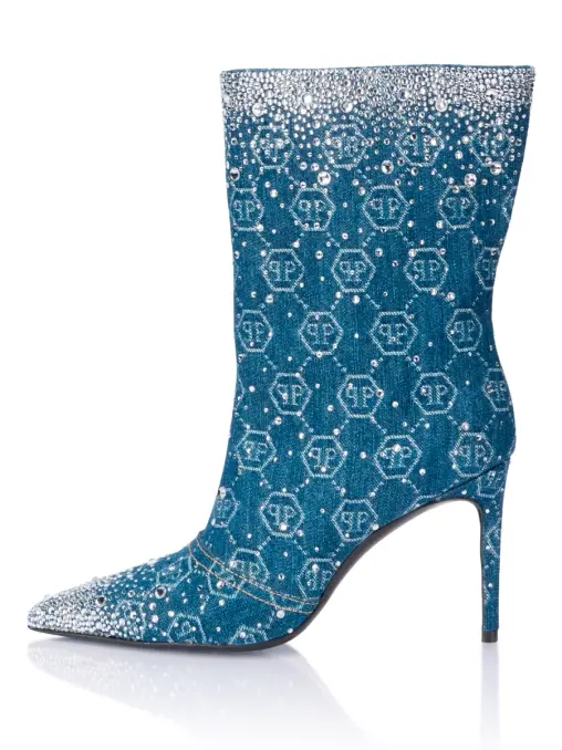 Полусапоги джинсовые PHILIPP PLEIN