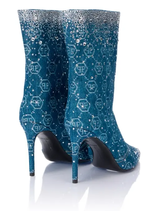 Полусапоги джинсовые PHILIPP PLEIN