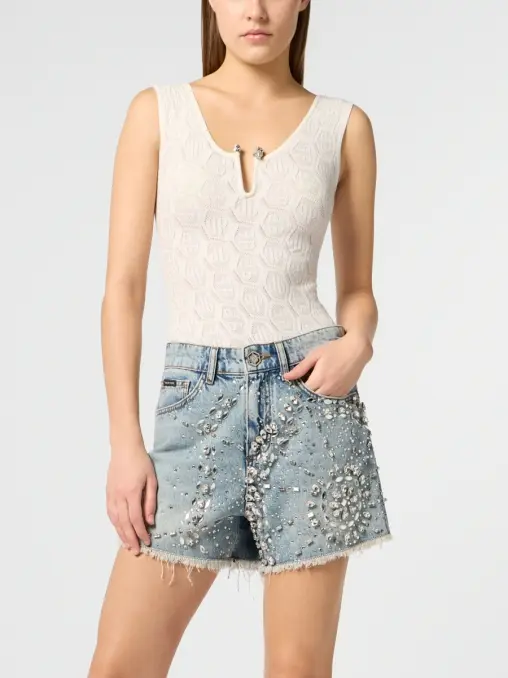 Топ из вискозы PHILIPP PLEIN