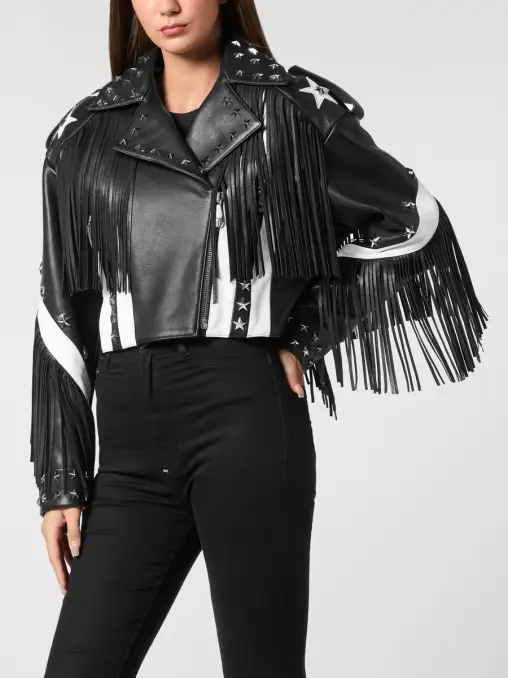 Куртка кожаная PHILIPP PLEIN
