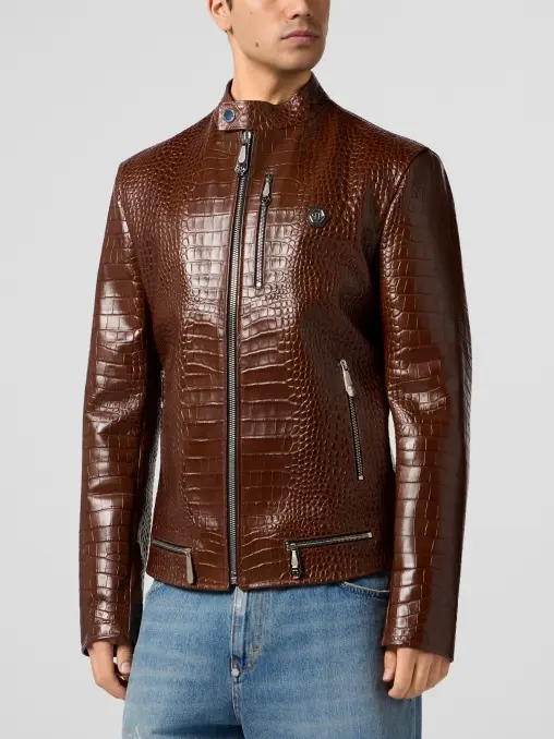 Куртка кожаная PHILIPP PLEIN