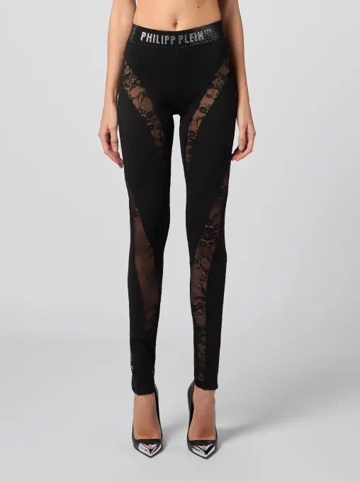 Леггинсы с кружевом PHILIPP PLEIN
