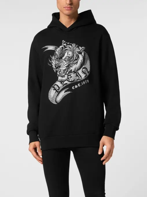 Худи хлопковое PHILIPP PLEIN