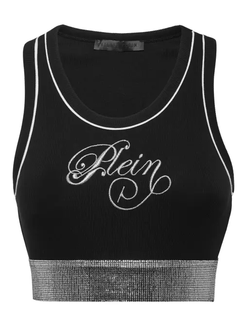 Топ из модала и хлопка PHILIPP PLEIN