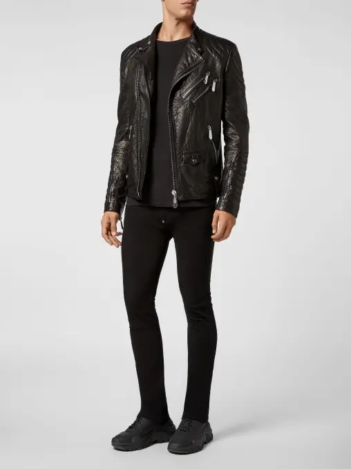 Куртка кожаная PHILIPP PLEIN