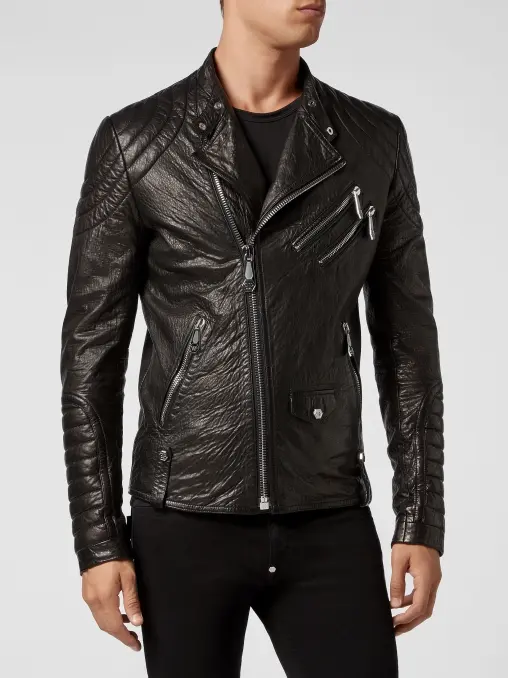 Куртка кожаная PHILIPP PLEIN
