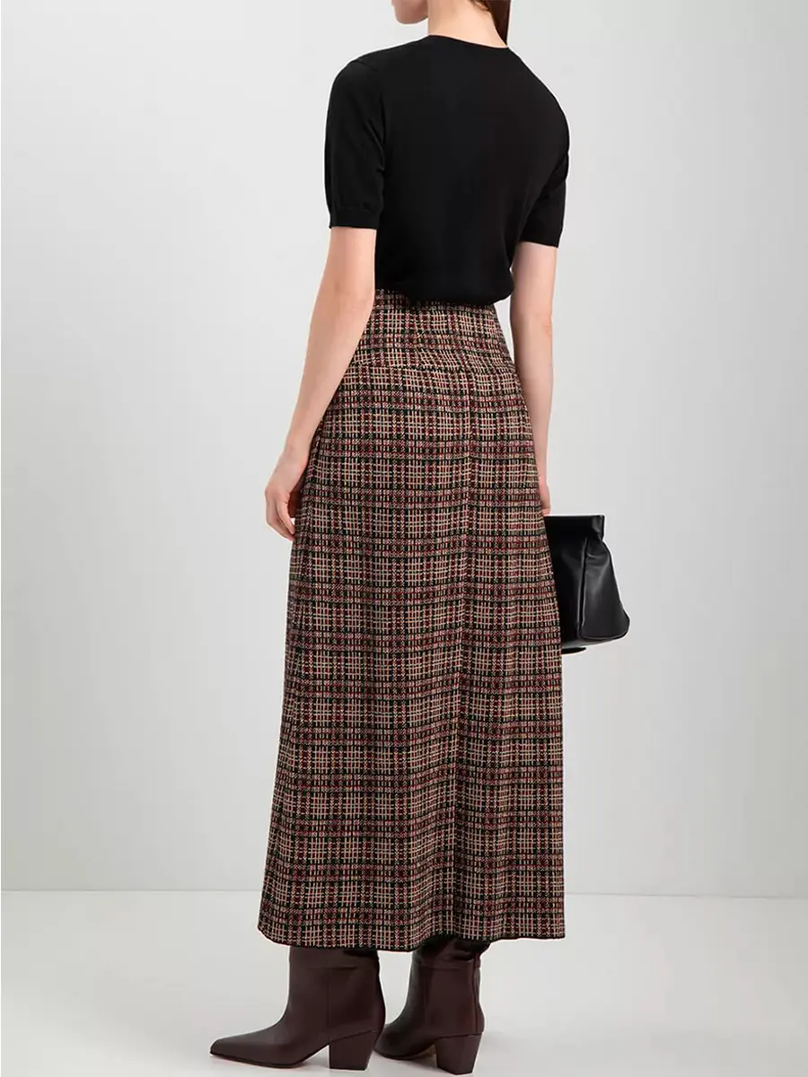 Юбка из шелка и кашемира