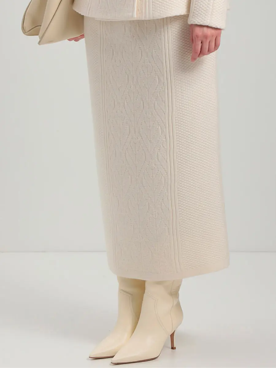 Юбка из шерсти и кашемира