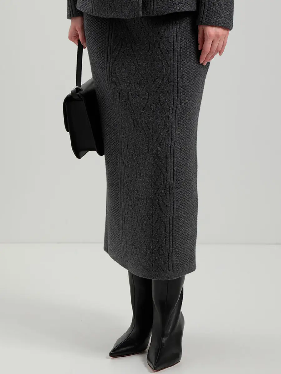 Юбка из шерсти и кашемира