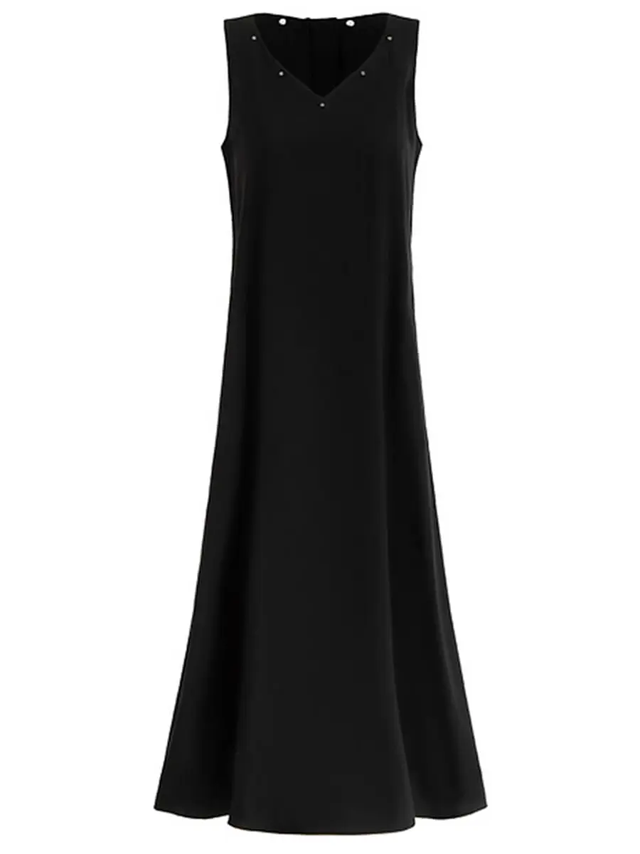 Платье однотонное