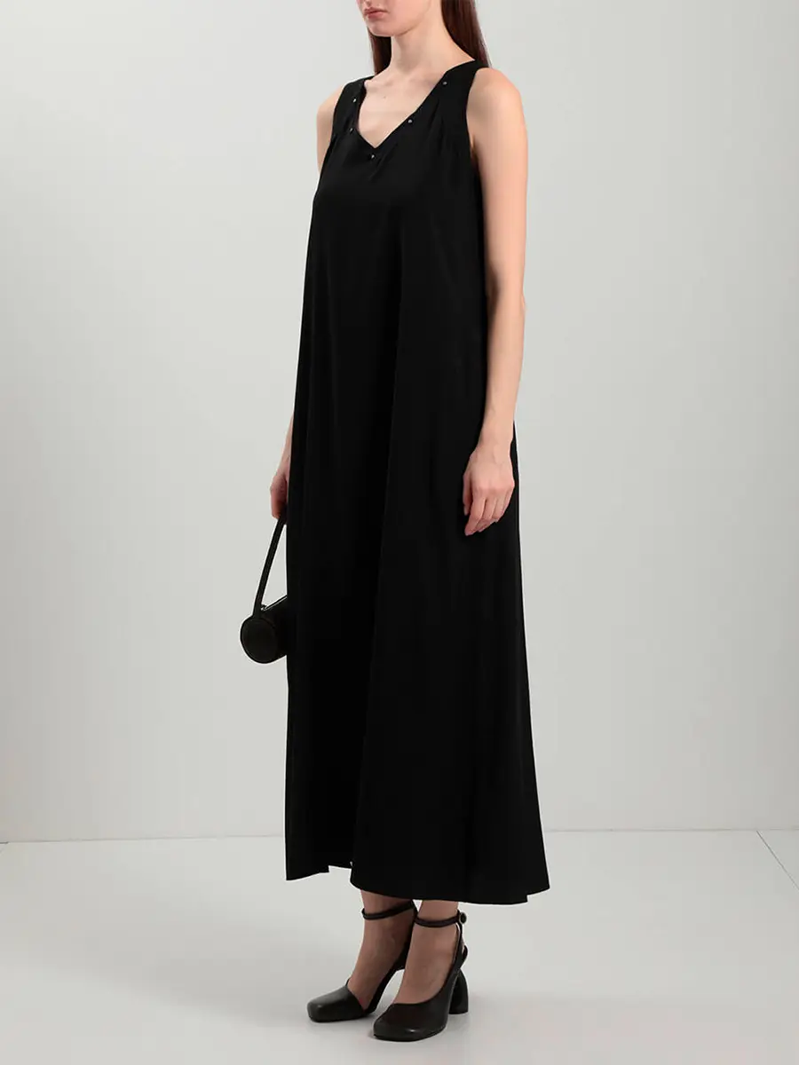 Платье однотонное