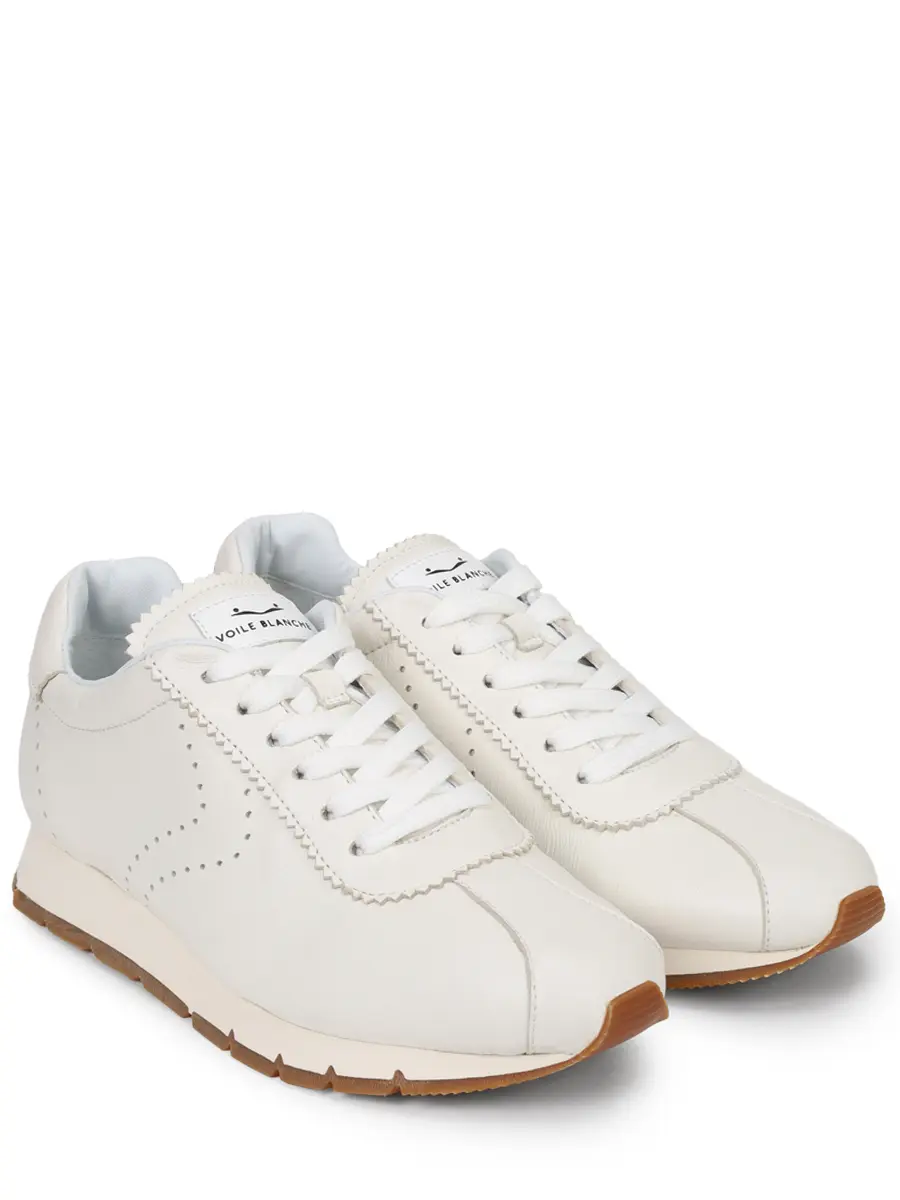 Кроссовки кожаные