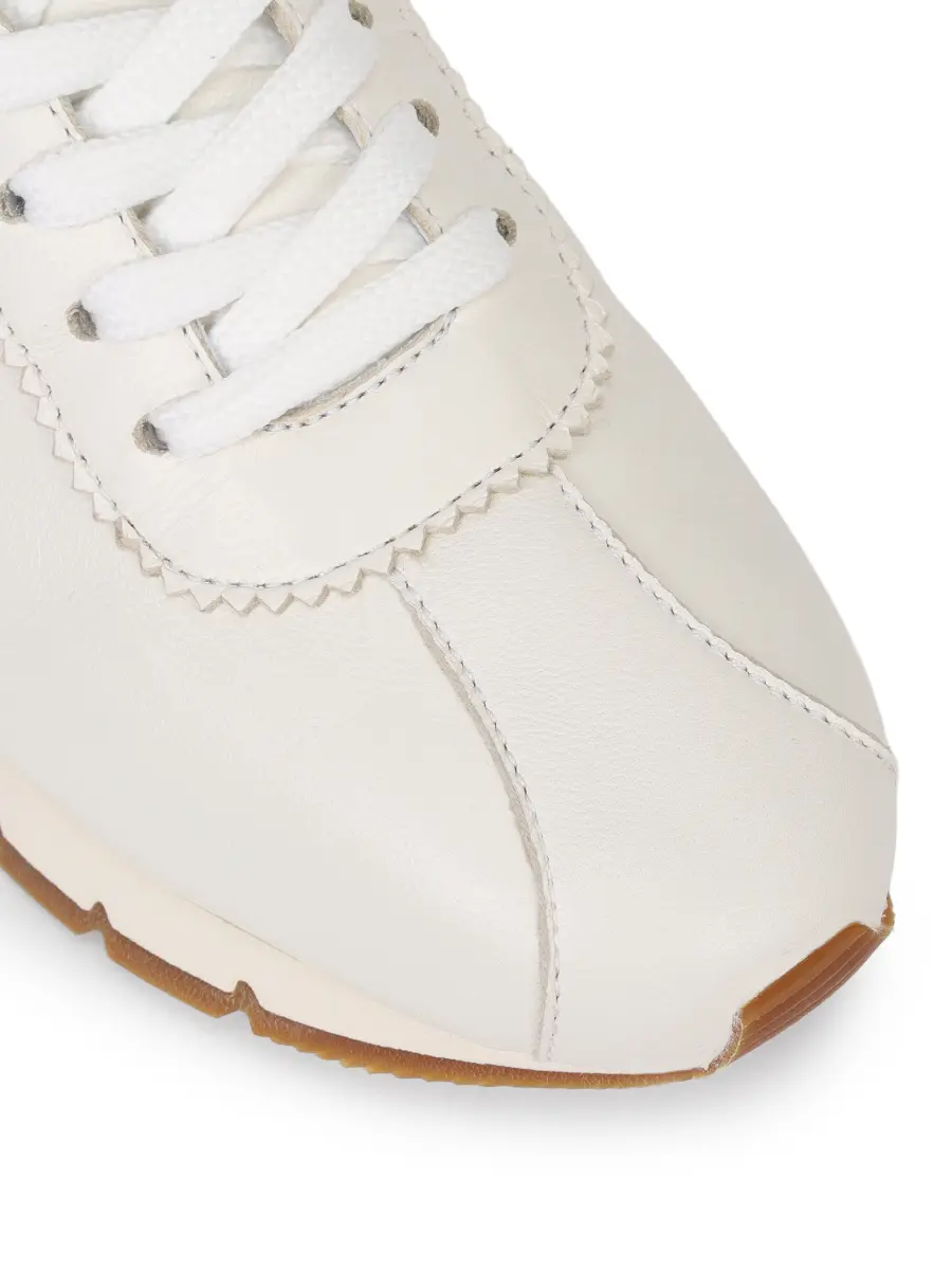 Кроссовки кожаные