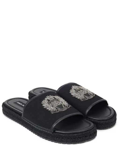 Шлепанцы комбинированные DOLCE & GABBANA