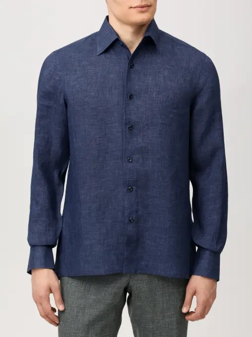 Рубашка Regular Fit льняная CESARE ATTOLINI
