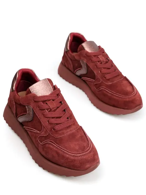 Кроссовки из нубука RED PIN
