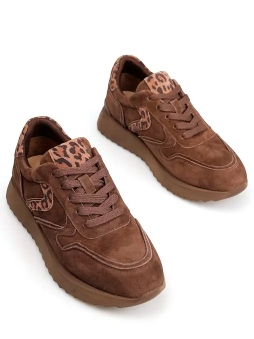 Кроссовки из нубука RED PIN