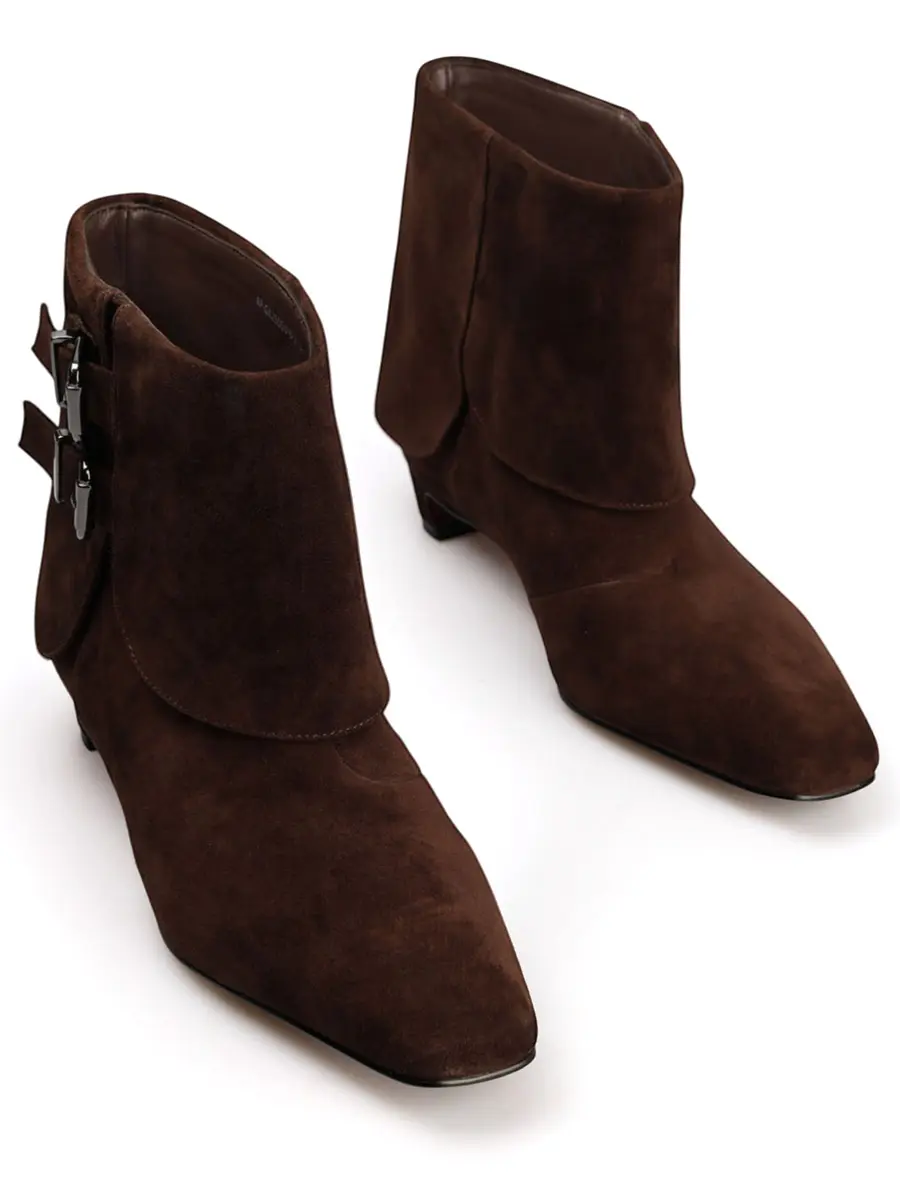 Ботильоны замшевые