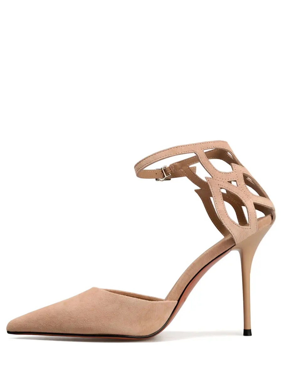 Босоножки замшевые